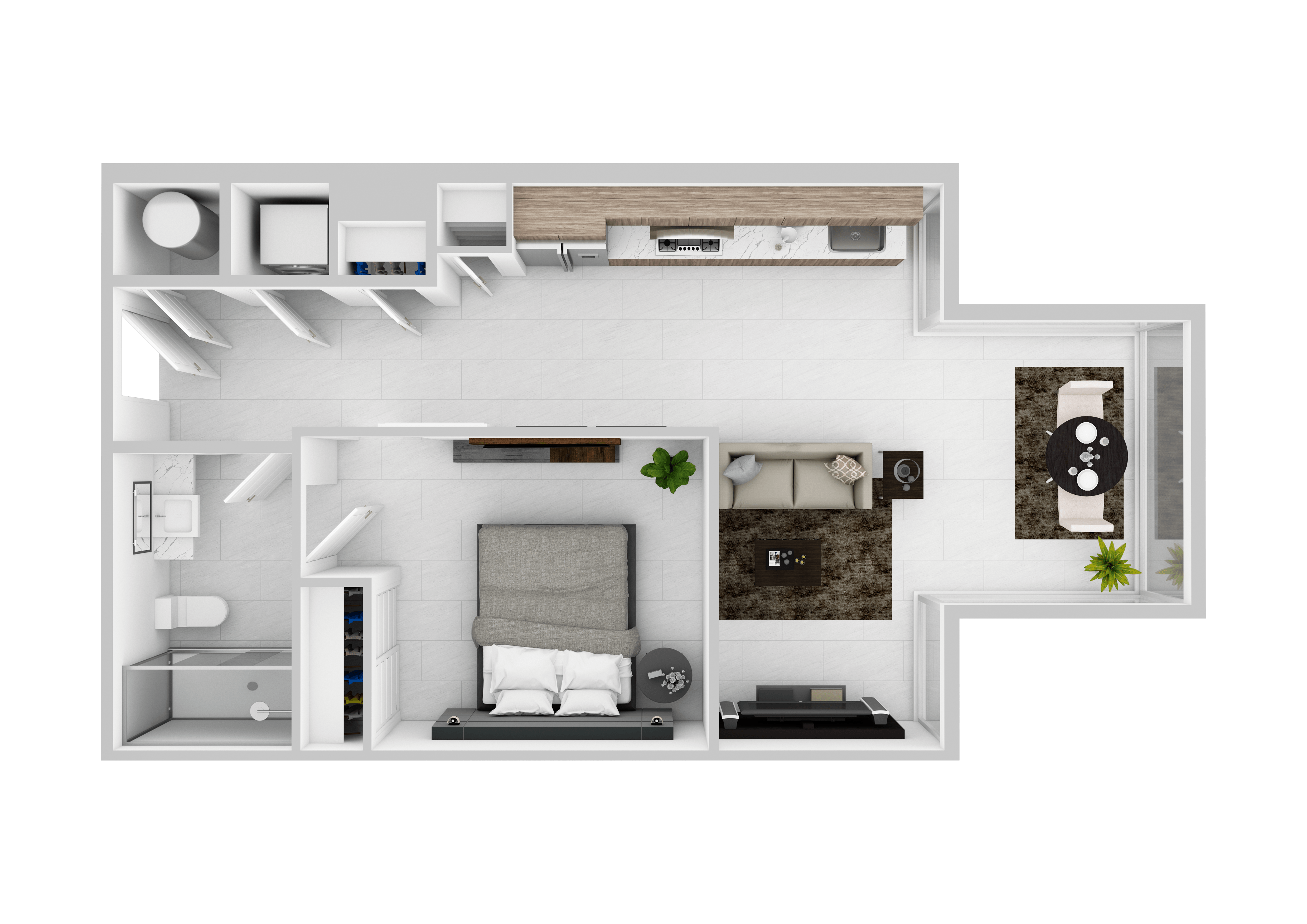 Floor plan layout diagram for A2B